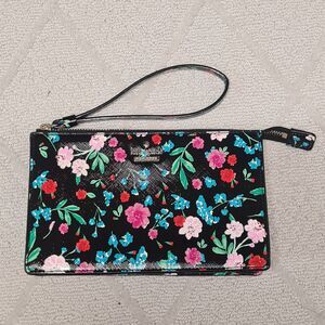 Kate Spade Floral Wristlet Wallet Pouch Cute Casual Wedding Party Travel